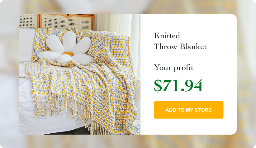 Knitted Throw Blanket