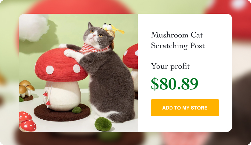 Mushroom Cat Scratching Post