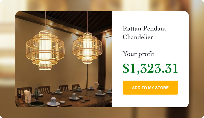 Rattan Pendant Chandelier