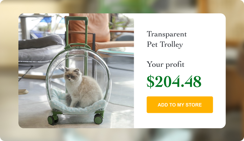 Transparent Pet Trolley