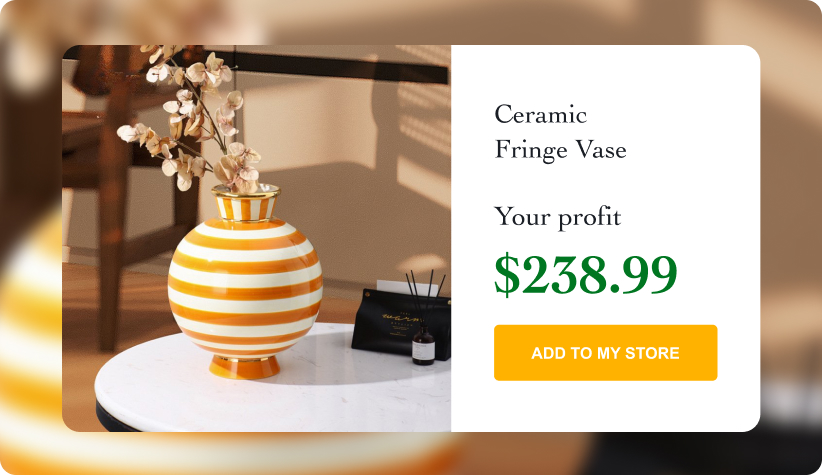 Ceramic Fringe Vase