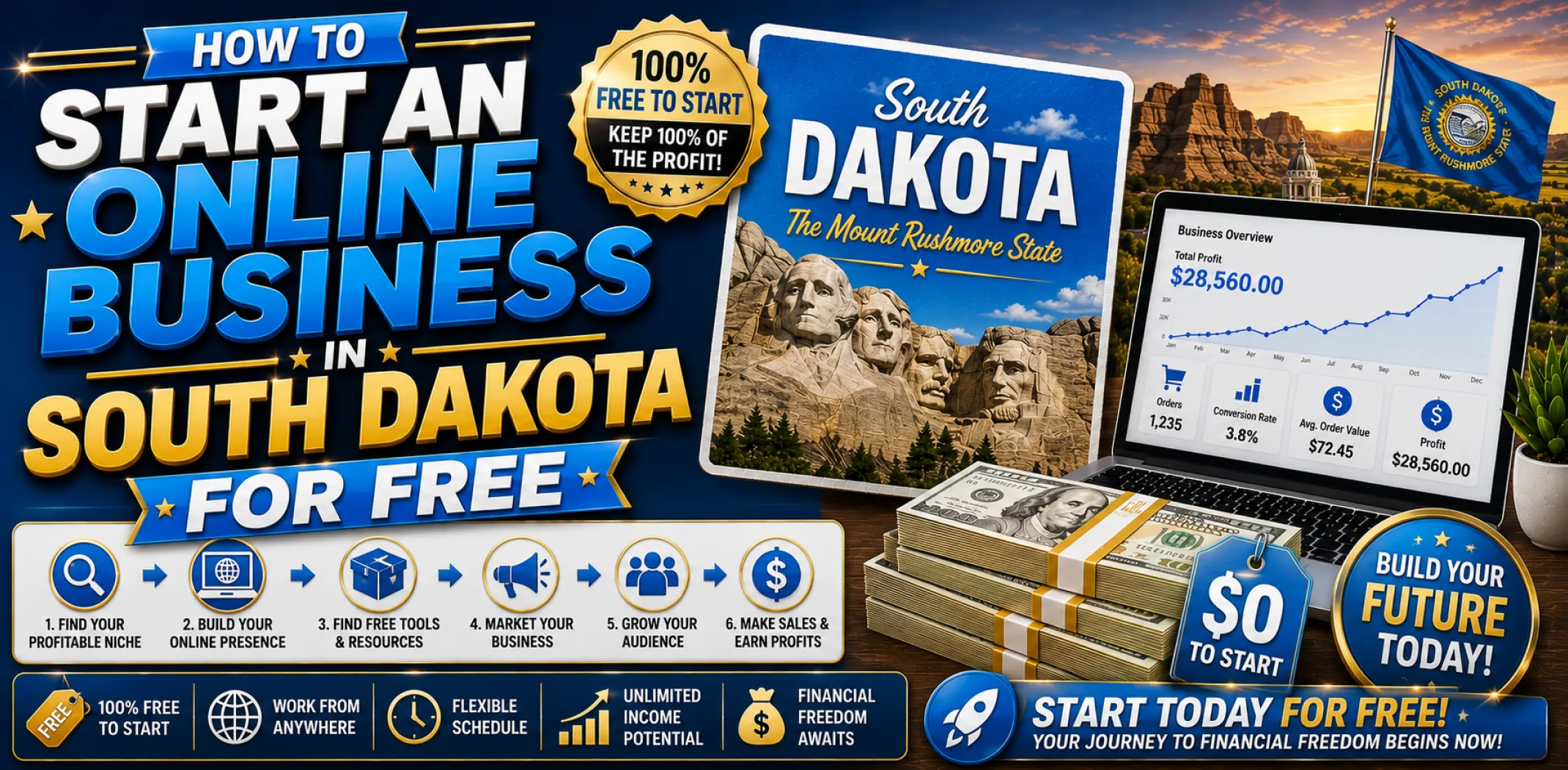 how-to-start-an-online-business-in-south-dakota-for-free