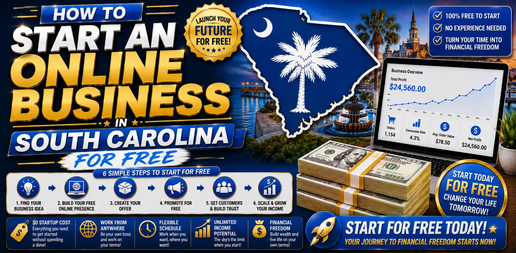 how-to-start-an-online-business-in-south-carolina-for-free