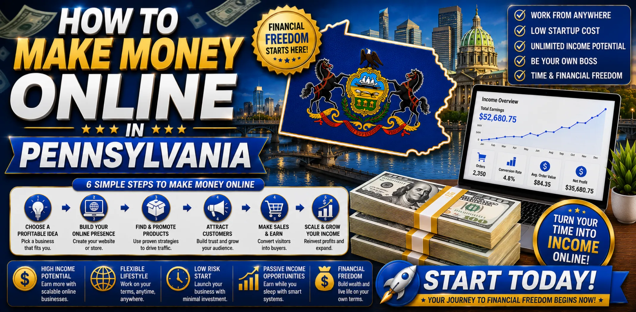 how-to-make-money-online-in-pennsylvania
