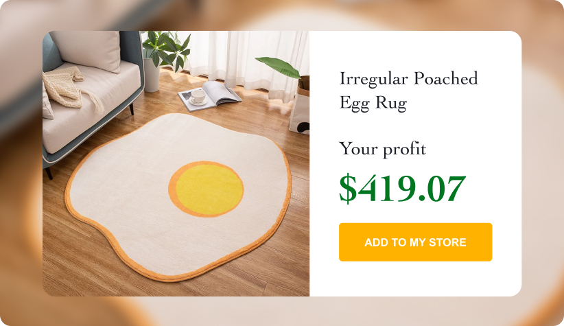 Irregular Poached Egg Rug