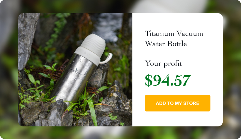 Titanium Vacuum Water Bottle