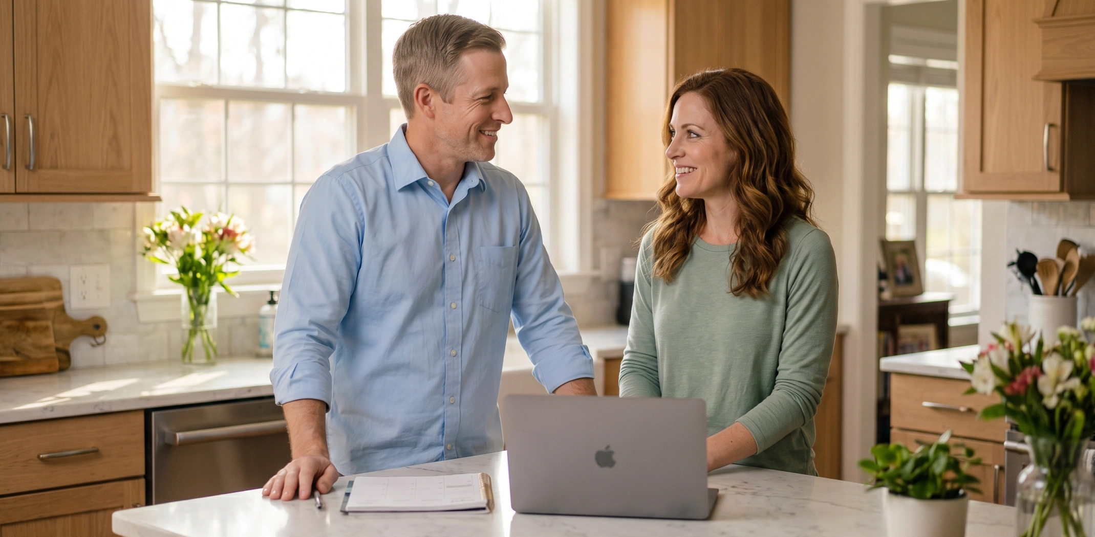 couple building financial discipline together