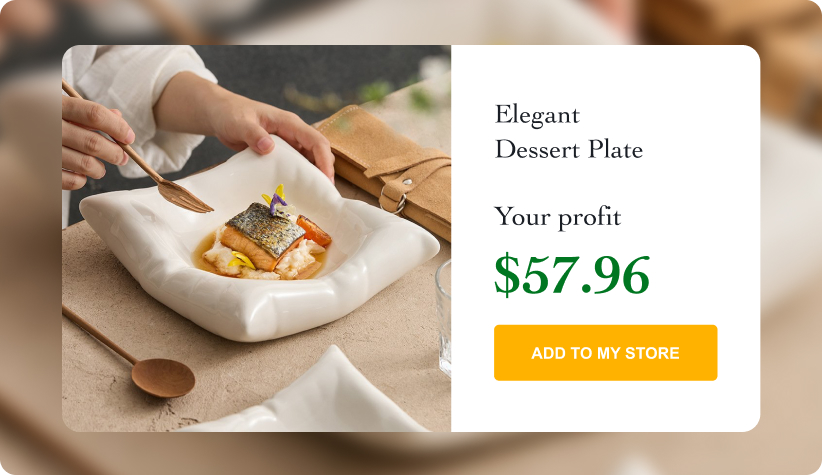 Elegant Dessert Plate