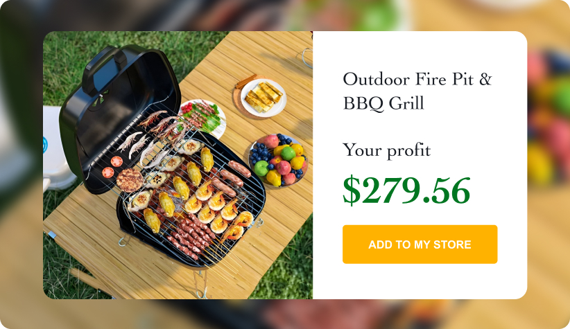 Outdoor Fire Pit & BBQ Grill