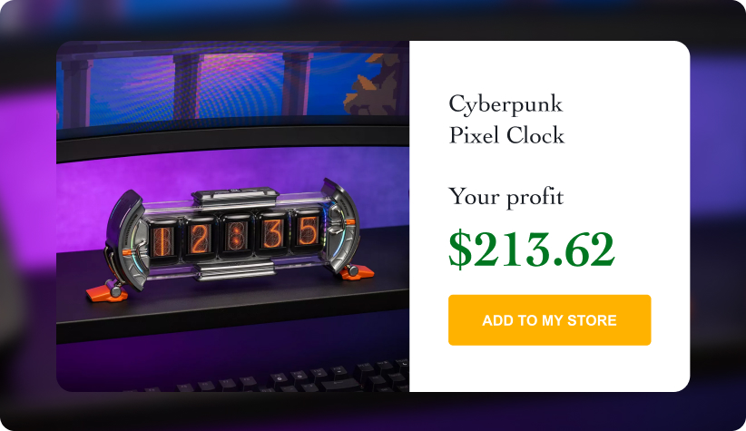 Cyberpunk Pixel Clock