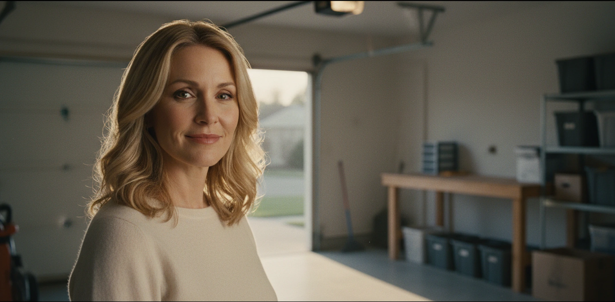 diane in garage