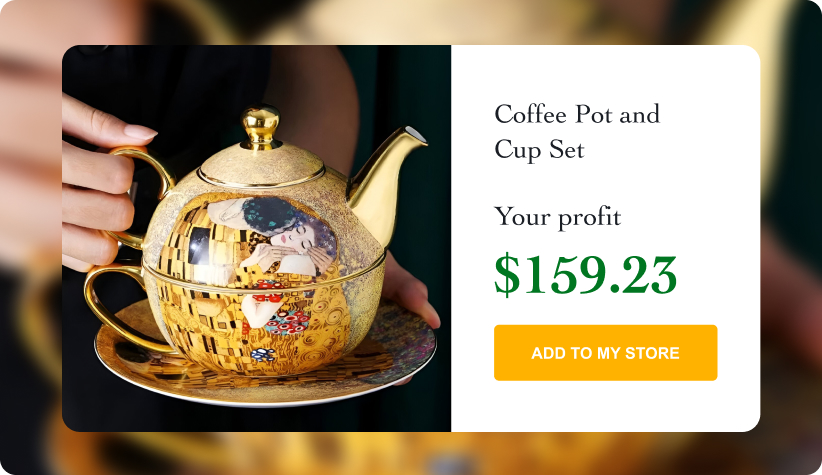Coffee Pot and Cup Set