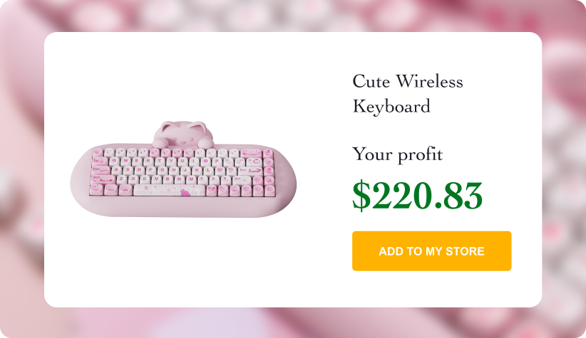 Cute Wireless Keyboard