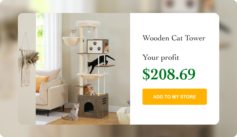 Wooden Cat Tower