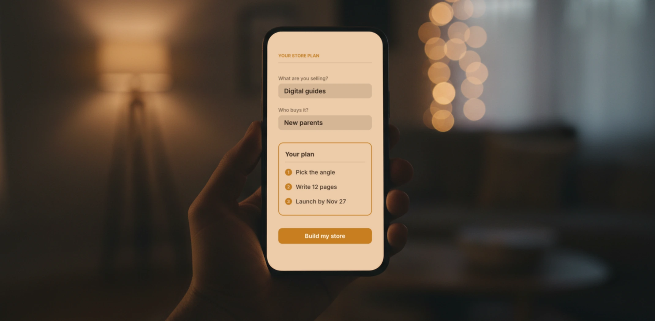 Smartphone showing an AI-powered toolkit sold in a Sellvia store