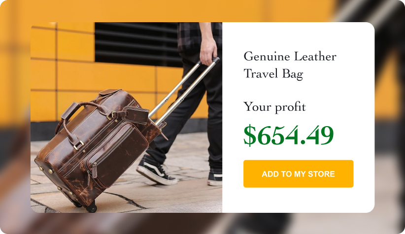 Genuine Leather Travel Bag