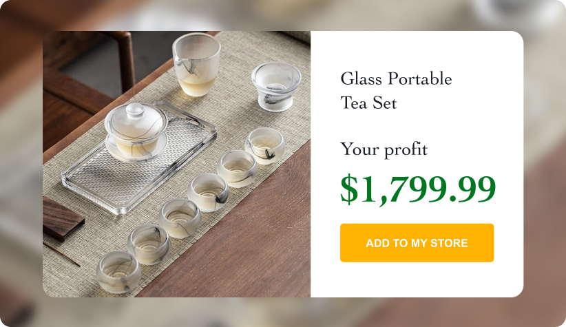 Glass Portable Tea Set