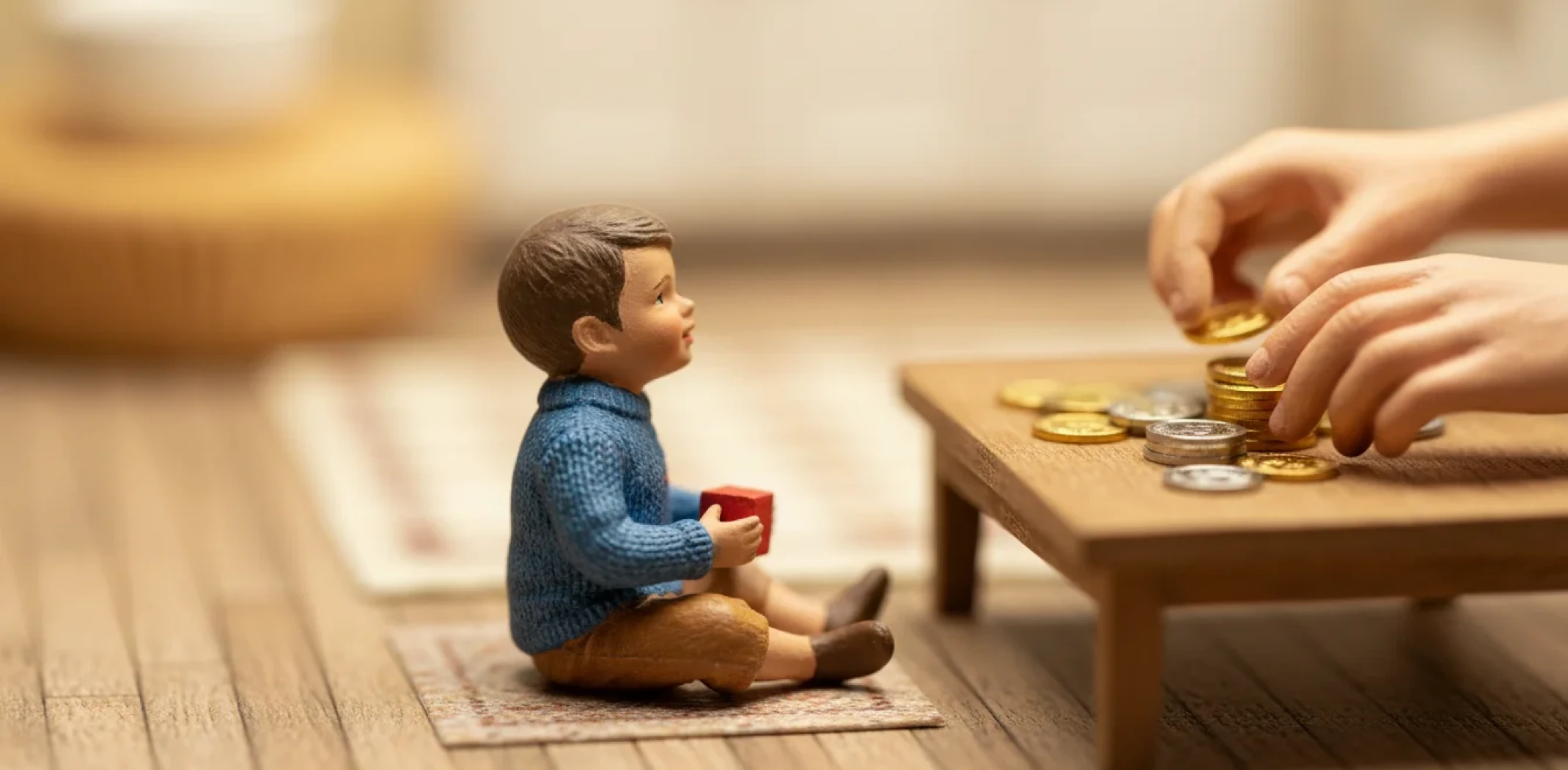 a child watching a decision being made