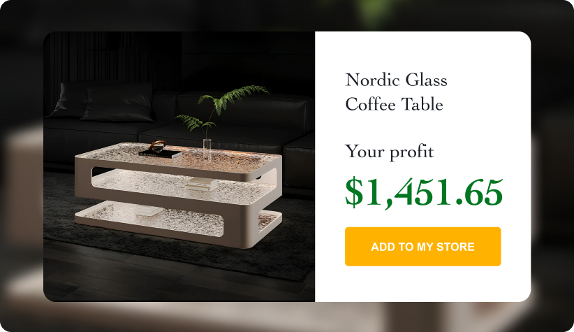 Nordic Glass Coffee Table