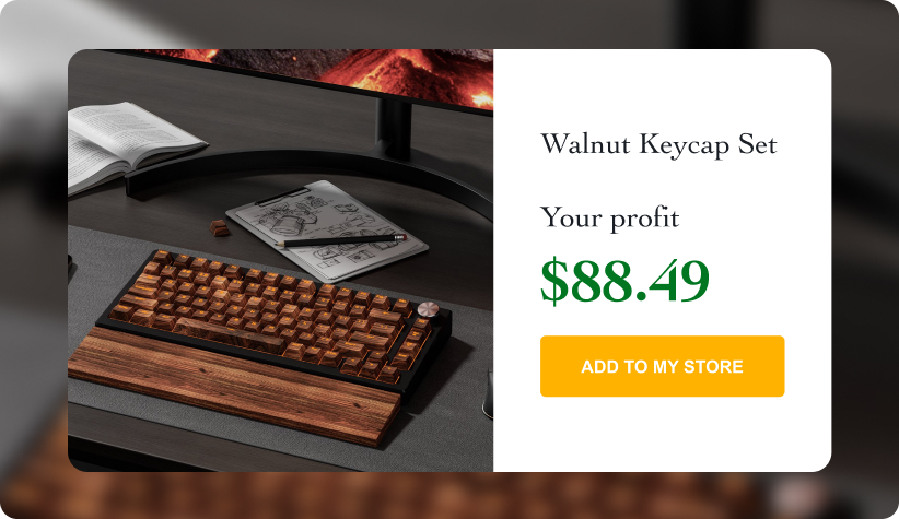 Walnut Keycap Set