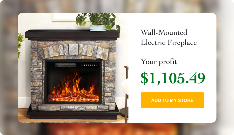Wall-Mounted Electric Fireplace